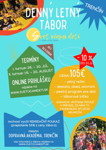 Denný letný tábor, TRENČÍN Denný letný tábor, TRENČÍN